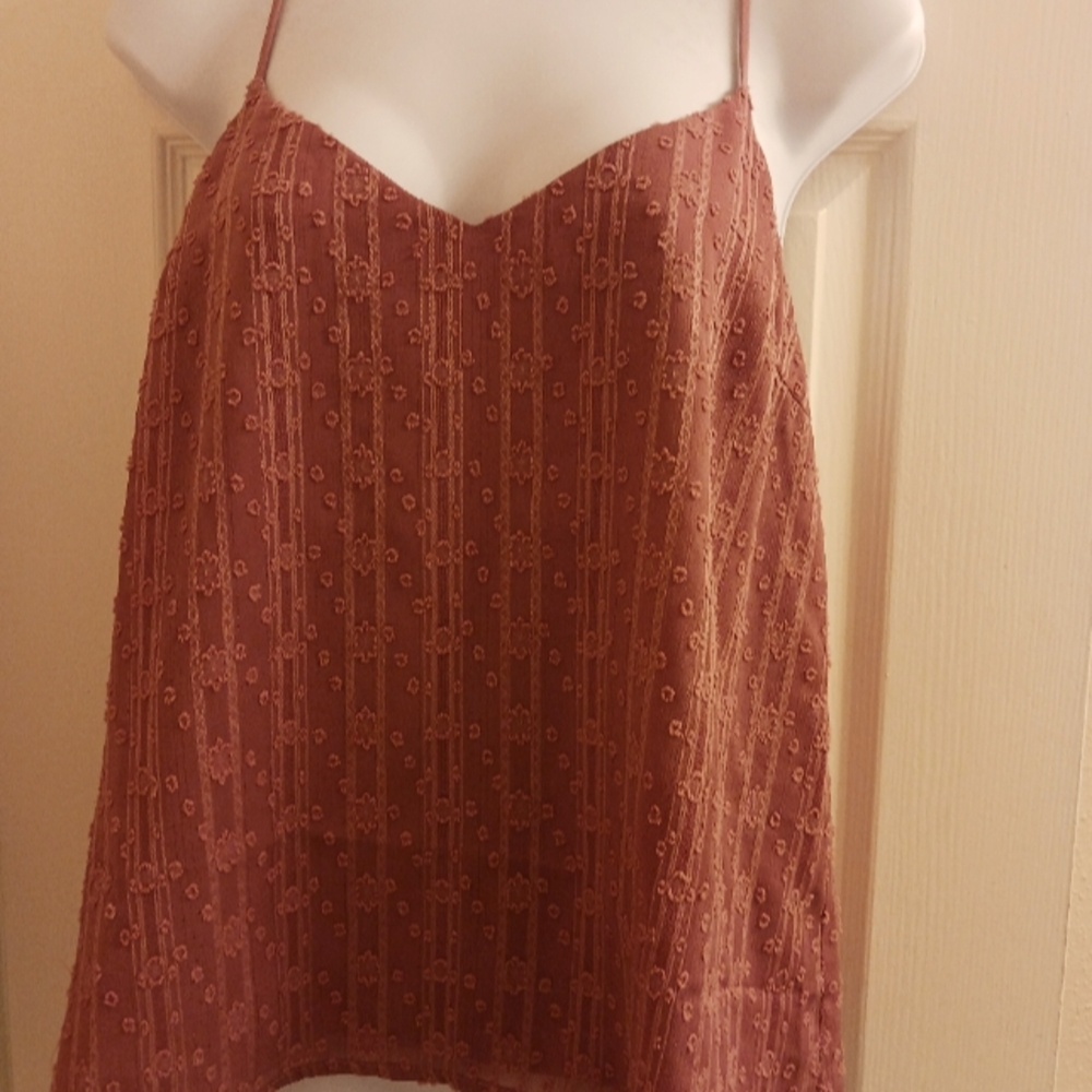 "lush" Coral pink cami